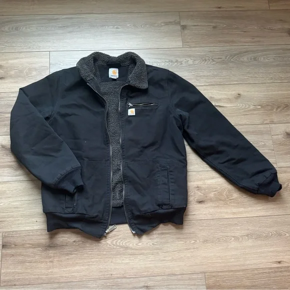 🔥RARE Carhartt Wildwood Jacket Size Large Sherpa Lined - Picture 3 of 8